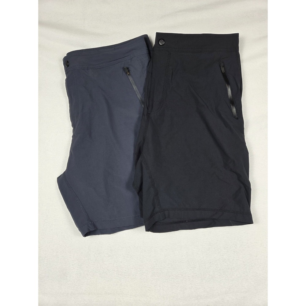 Mack Weldon Nylon Golf Shorts Lot (2) Men Sz 2XL Blue Black Stretch Lightweight‎